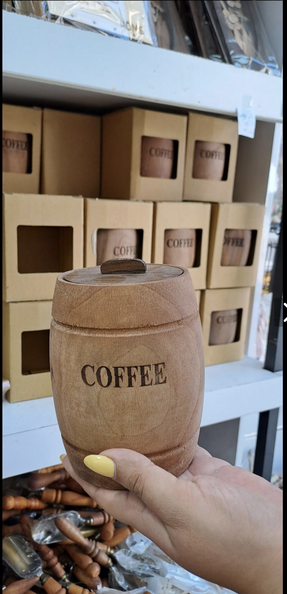 بانکه چوبی قهوه